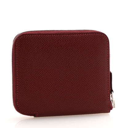 Hermes Epsom Silk'In Compact Wallet Rouge H 3 of 9