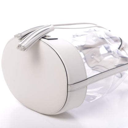Miu Miu Transparent Drawstring Bucket Bag White 10 of 10