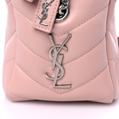 Saint Laurent Calfskin Y Quilted Monogram Small Loulou Camera Pale Pink 13 of 13