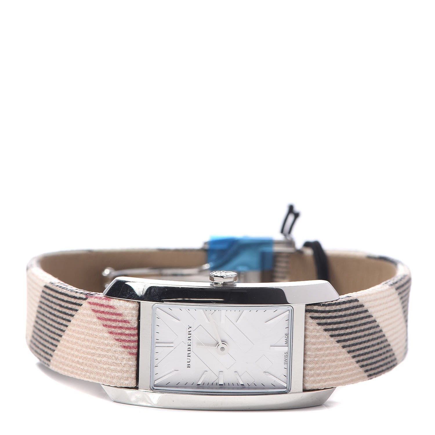 Burberry Stainless Steel Calfskin 20mm Heritage Nova Check Quartz Watch BU9503 3 of 7