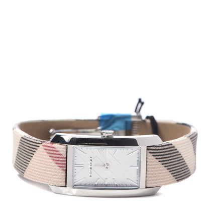 Burberry Stainless Steel Calfskin 20mm Heritage Nova Check Quartz Watch BU9503 3 of 7