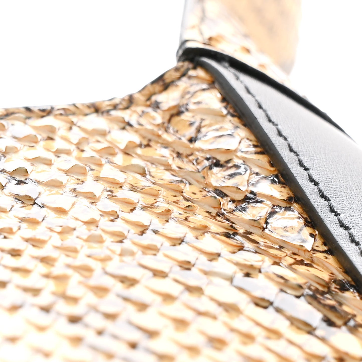 Snakeskin Calfskin Small Jackie 1961 Hobo Beige Black