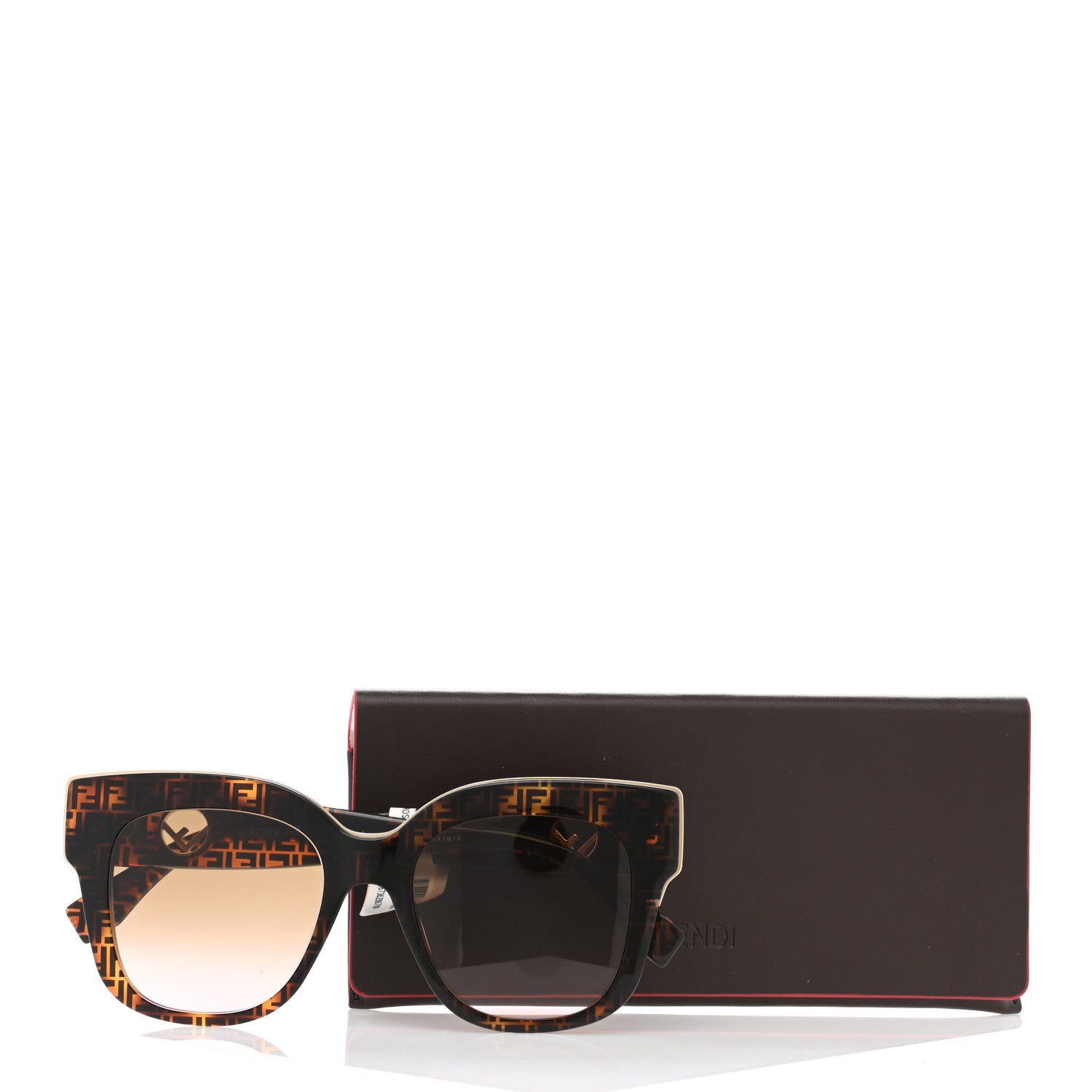 Fendi Acetate F is Fendi 51mm Cat Eye Sunglasses FF 0359/S Tortoise Camouflage 6 of 7