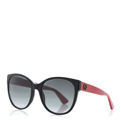 Gucci Cat Eye GG Sunglasses GG0097S Black Red 1 of 8