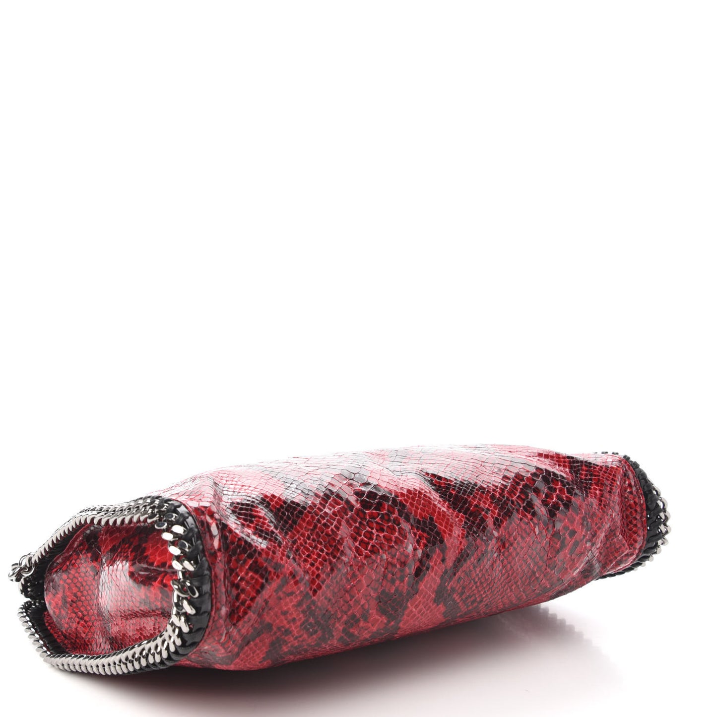 Eco Python Falabella Fold Over Tote Red