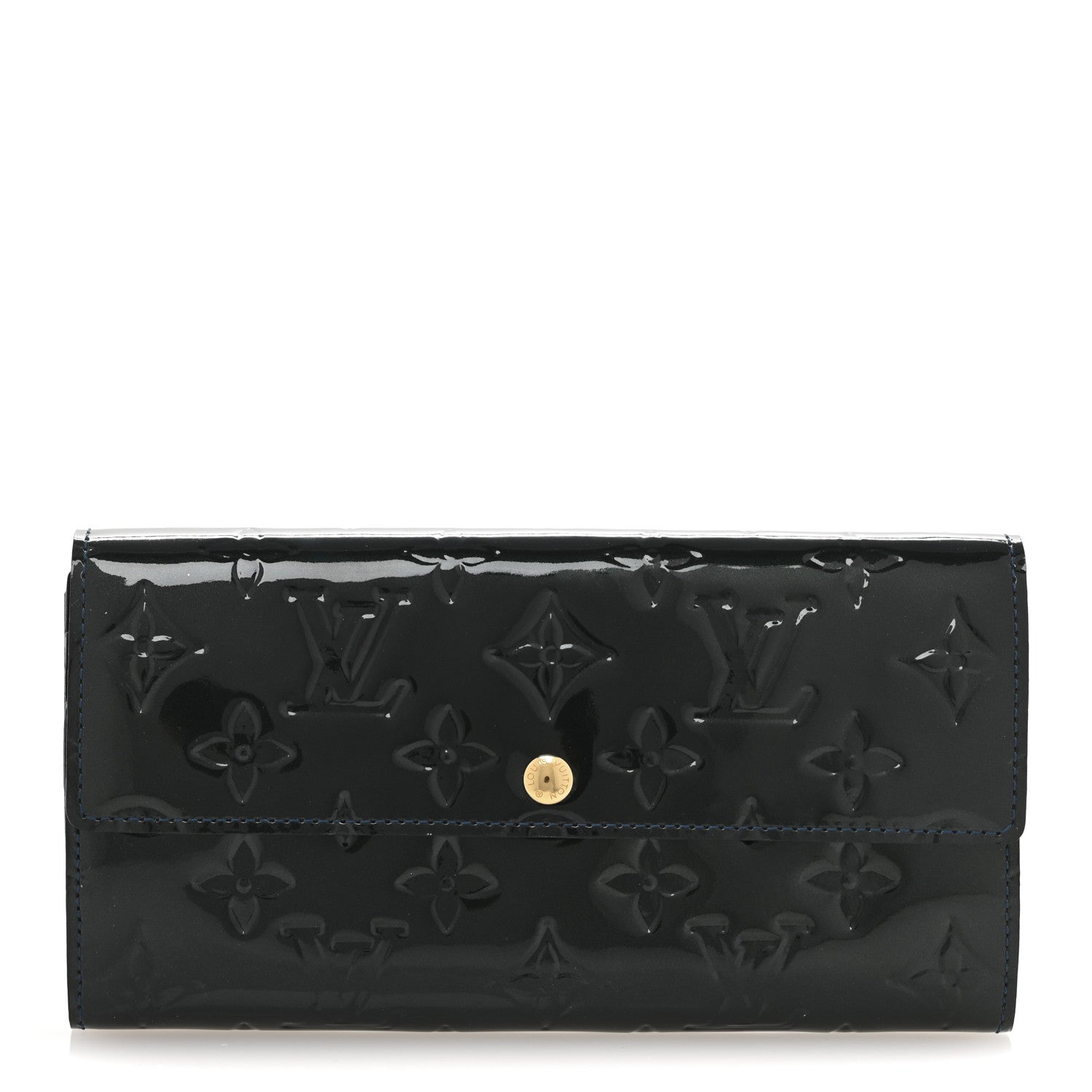 Louis Vuitton Vernis Sarah Wallet Blue Nuit 1 of 9