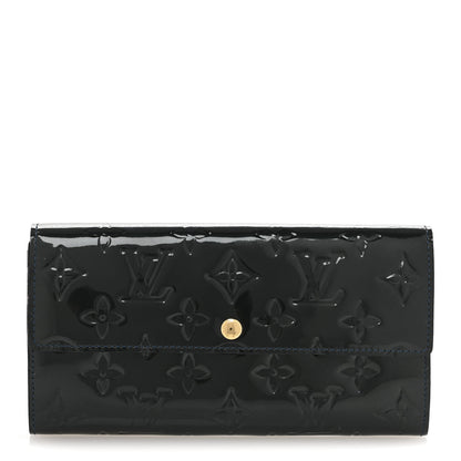 Louis Vuitton Vernis Sarah Wallet Blue Nuit 1 of 9