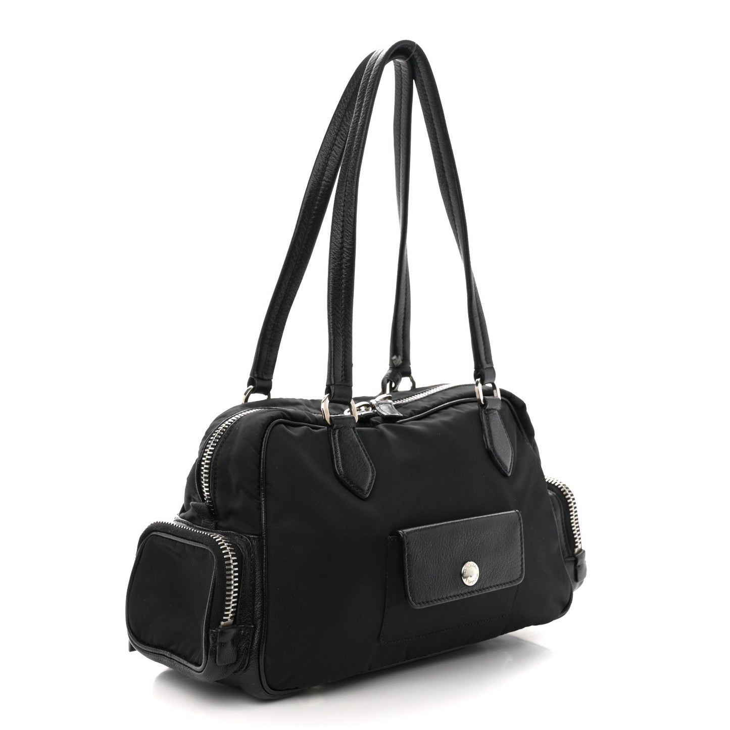 Tessuto Nylon Shoulder Bag Black