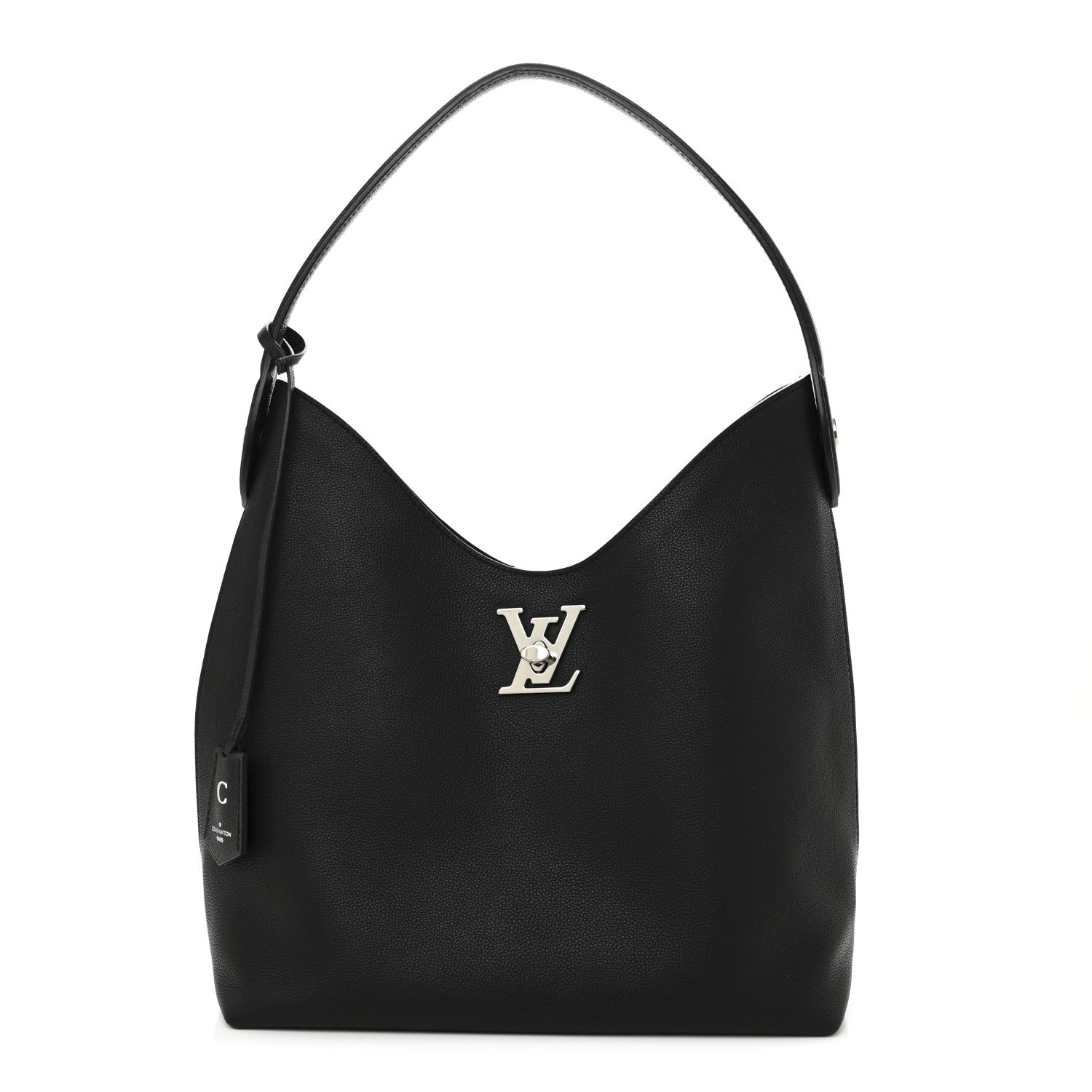 Louis Vuitton Calfskin Lockme Hobo Black 1 of 10