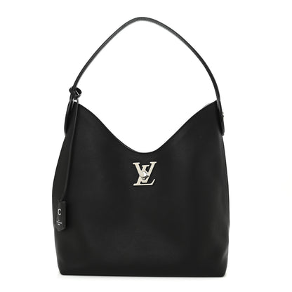 Louis Vuitton Calfskin Lockme Hobo Black 1 of 10