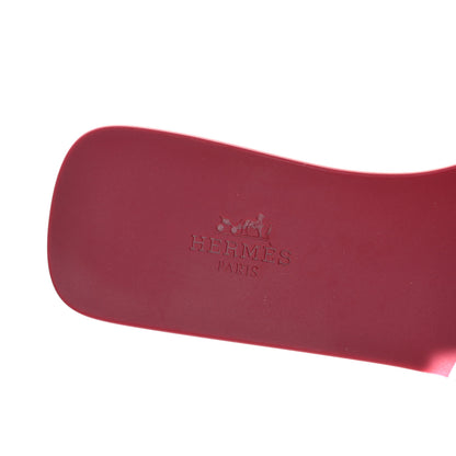 Hermes Rubber Aloha Sandals 37 Rose Baie 6 of 11