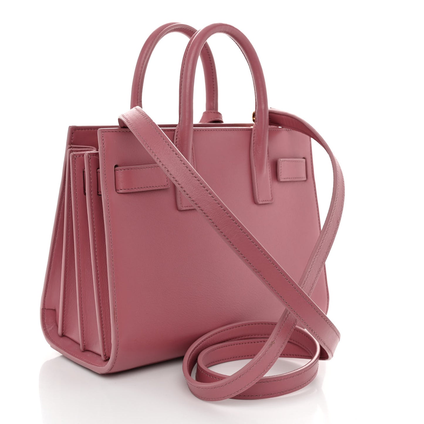 Calfskin Nano Sac De Jour Rose Dark