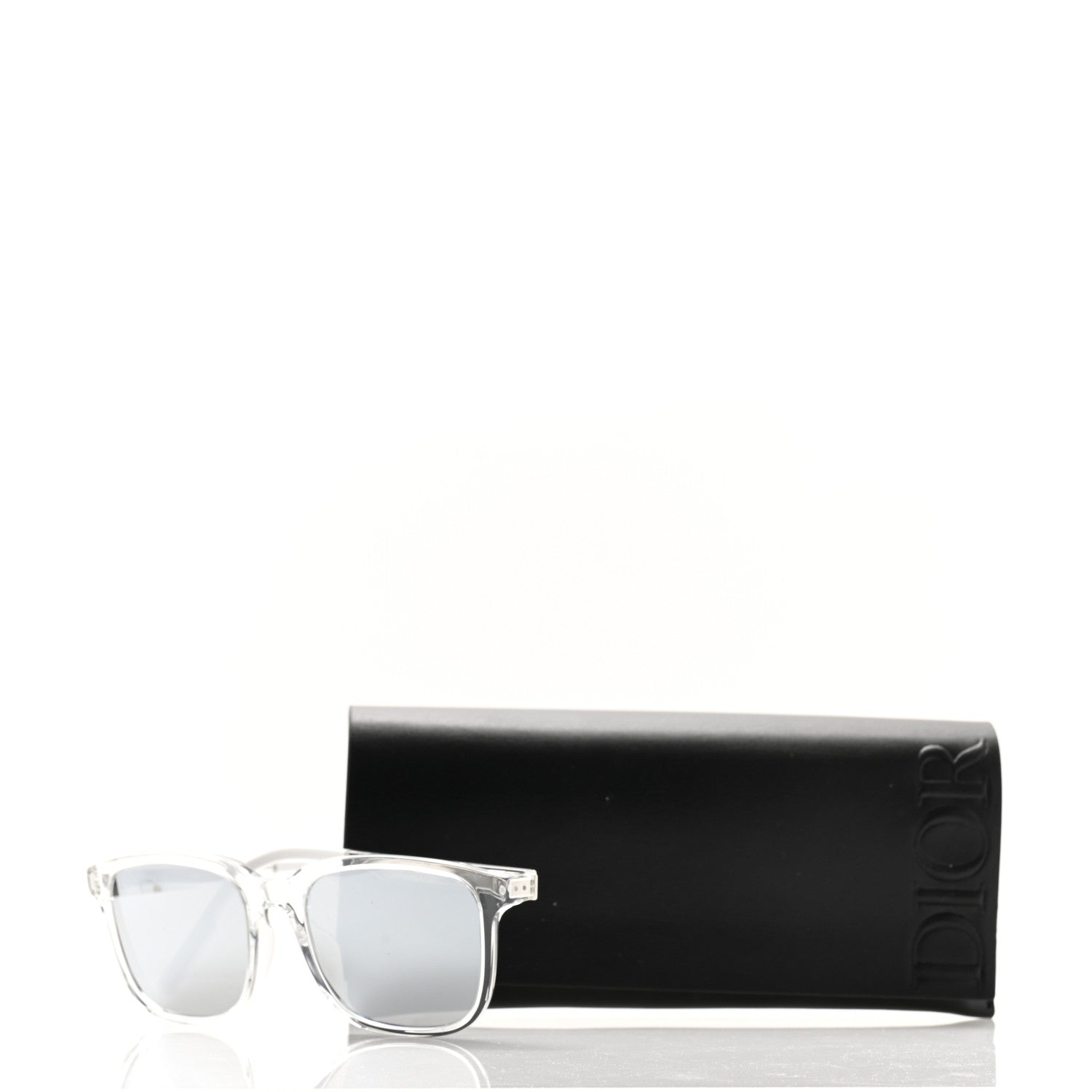 Christian Dior Acetate DiorTag SU Rectangular Sunglasses Silver 7 of 7
