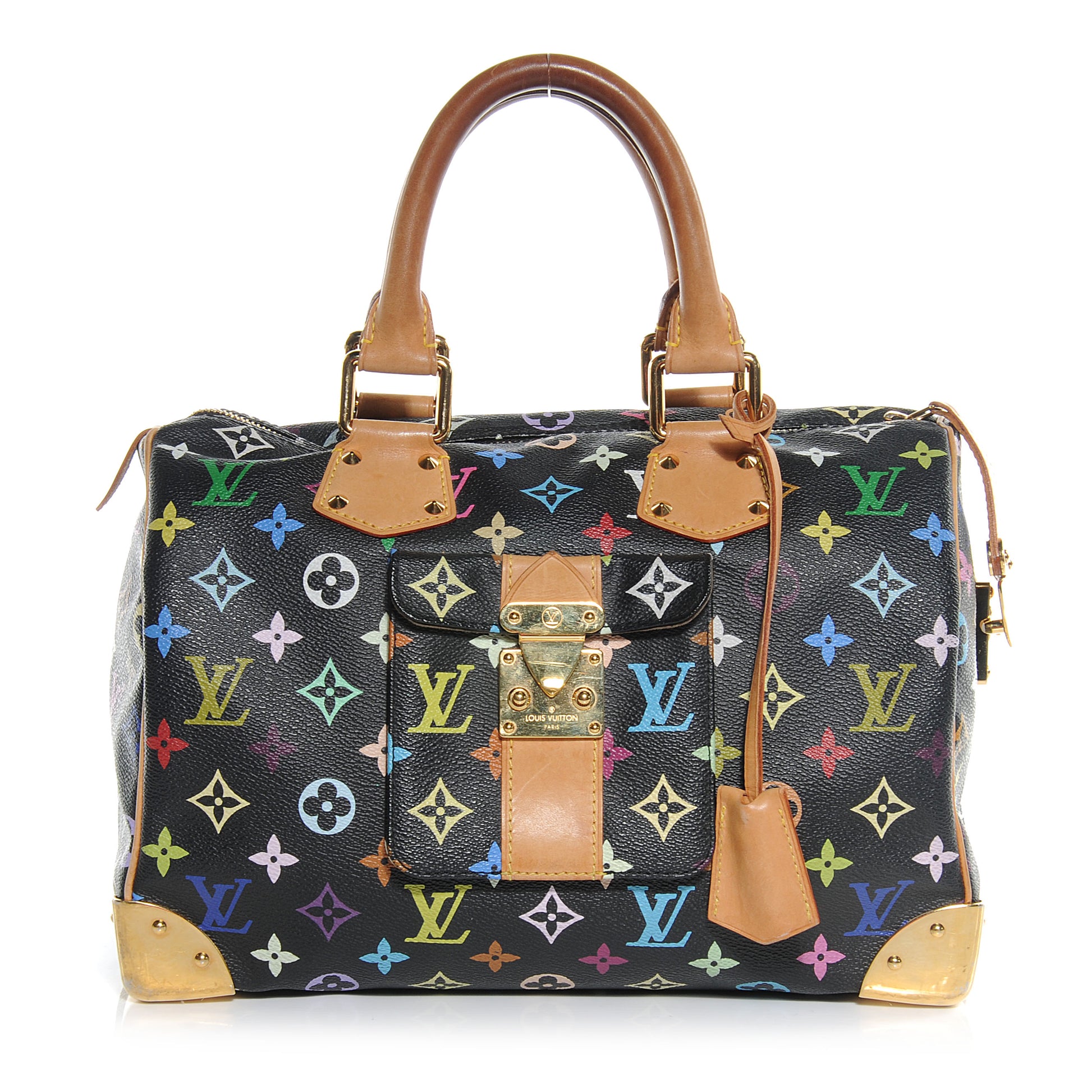 Louis Vuitton Monogram Multicolor Speedy 30 Black 1 of 7