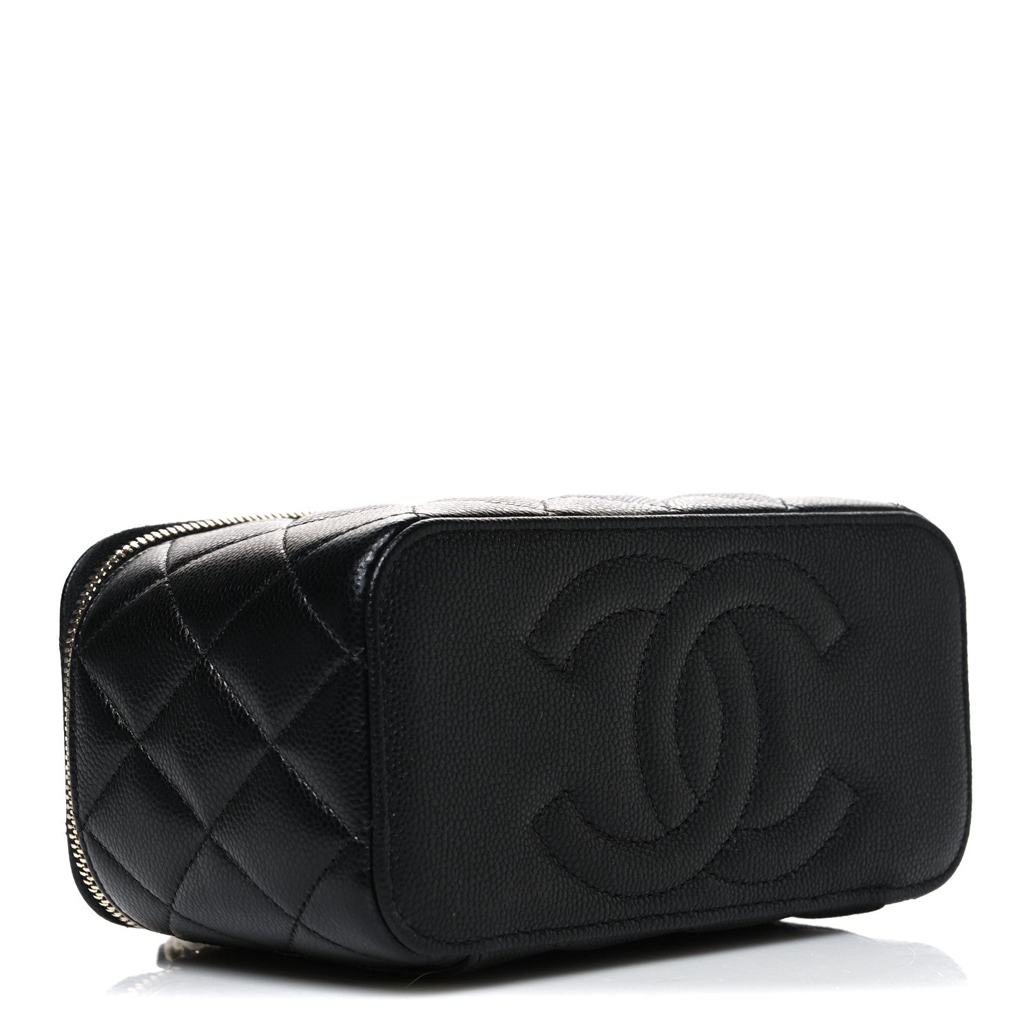 Chanel Caviar Quilted Small Vanity Case With Chain Black 4 of 10