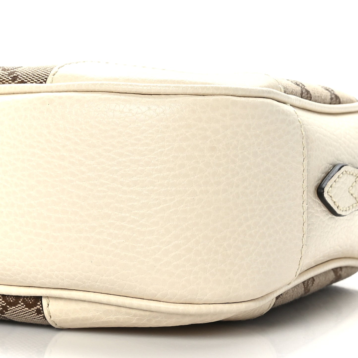 Monogram Dollar Calfskin Mini Bree Messenger Bag Beige Ebony Avoire