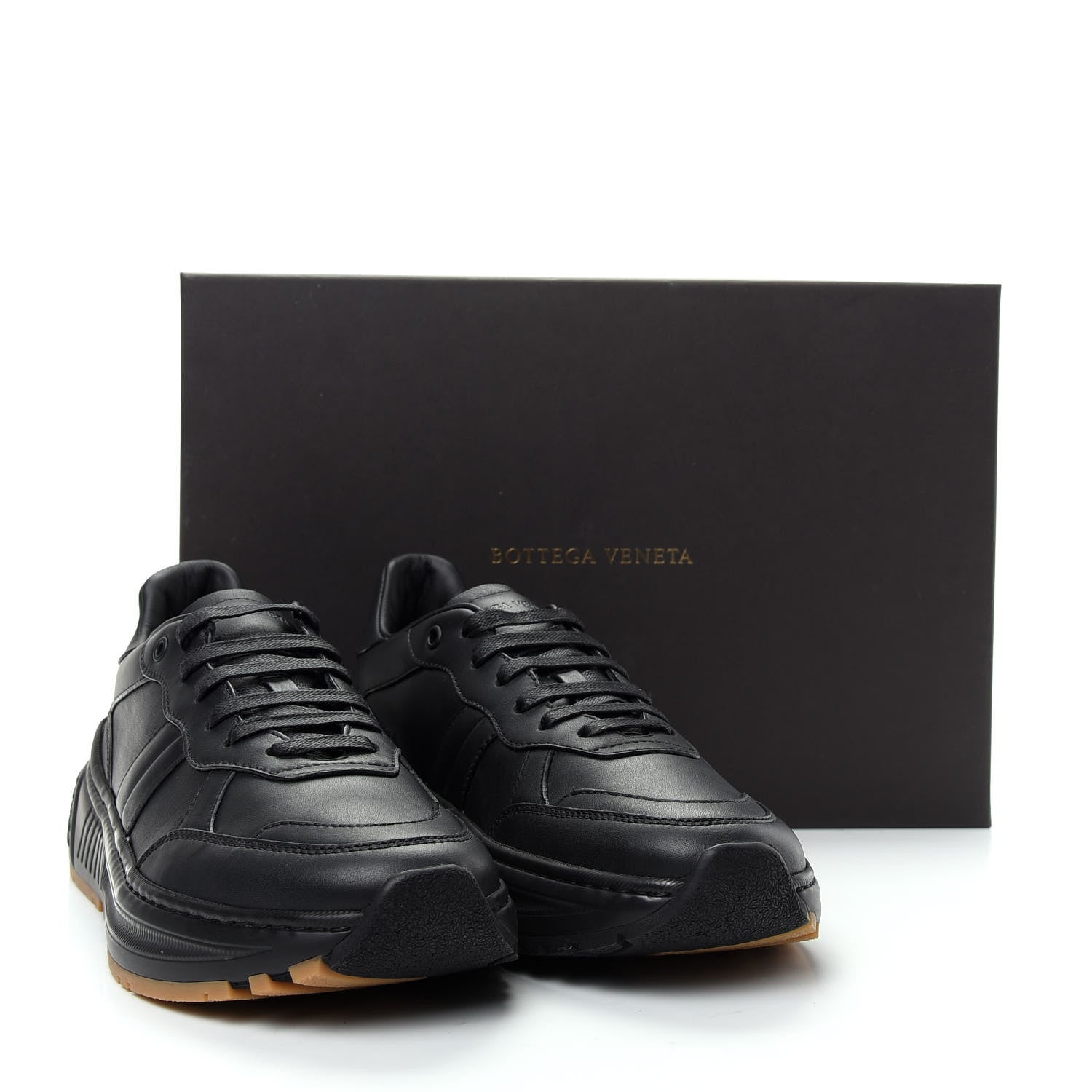 Bottega Veneta Calfskin Mens The Speedster Sneakers 42 Black 10 of 10