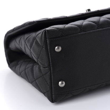 Chanel Caviar Lizard Quilted Small Coco Handle Flap Black 6 of 11