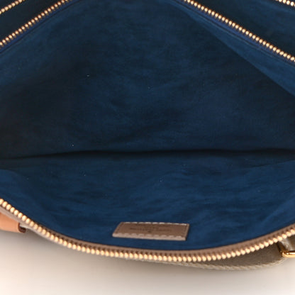 Louis Vuitton Lambskin Embossed Monogram Coussin MM Taupe 7 of 13