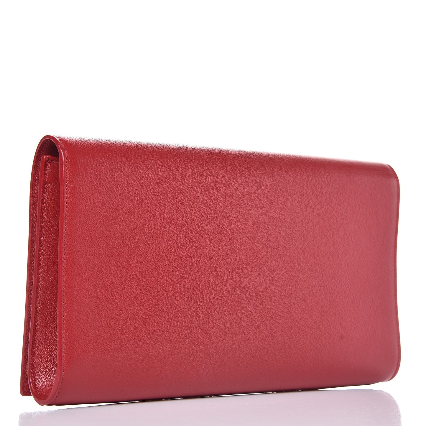 Calfskin Monogram Large Belle De Jour Clutch Red