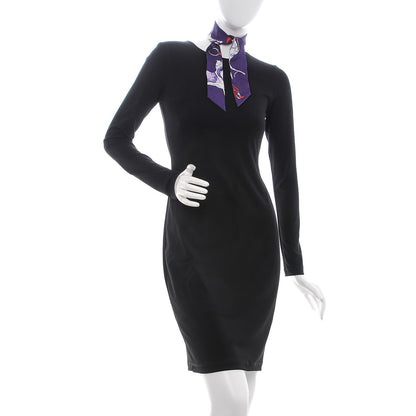 Hermes Silk Tout en Carre Twilly Violet Parme Potiron 2 of 5