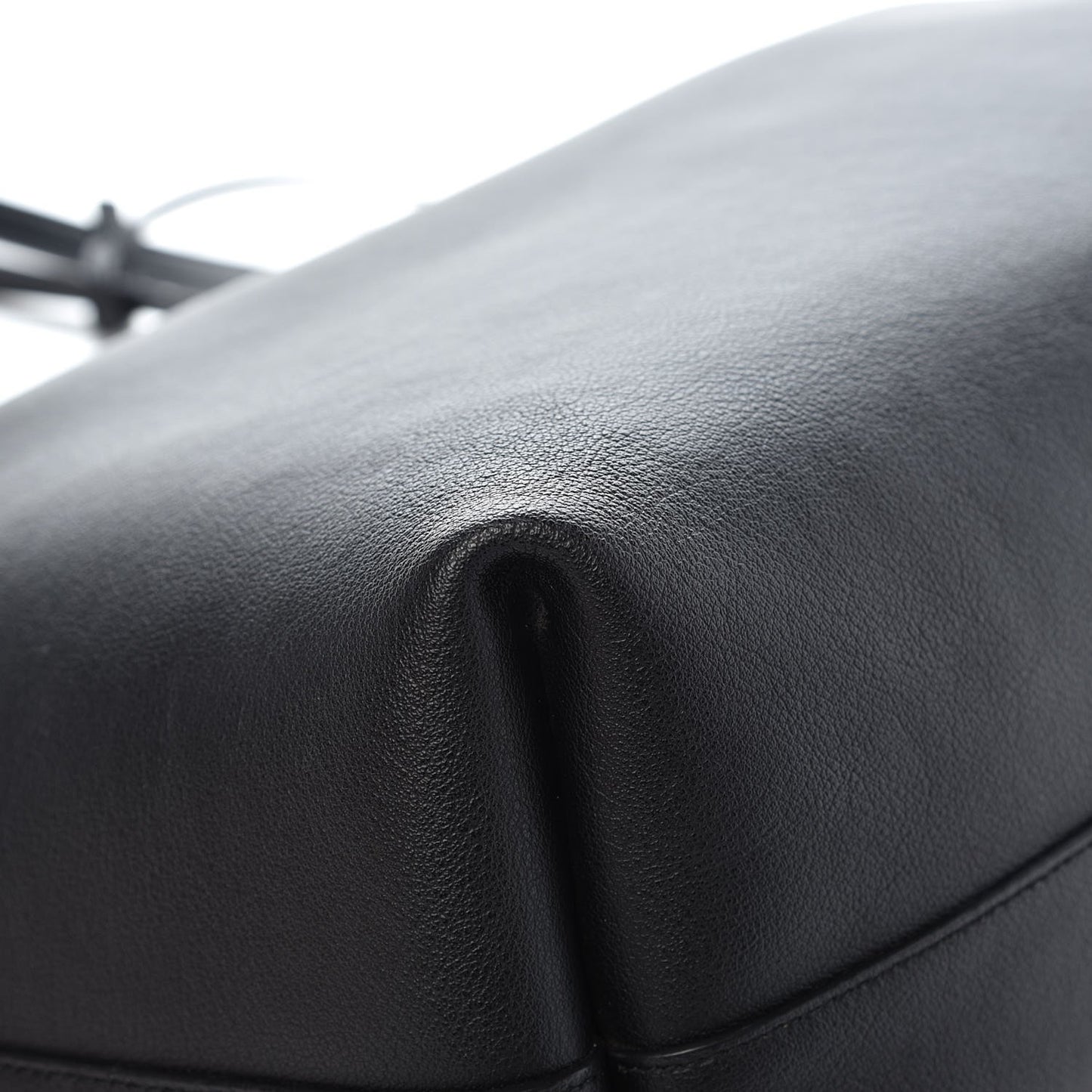 Calfskin Large Shopping Tote Black