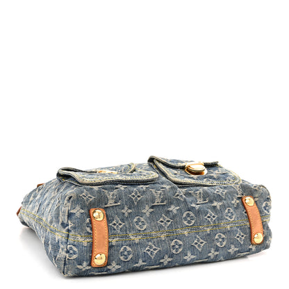 Louis Vuitton Denim Baggy GM Blue 3 of 11