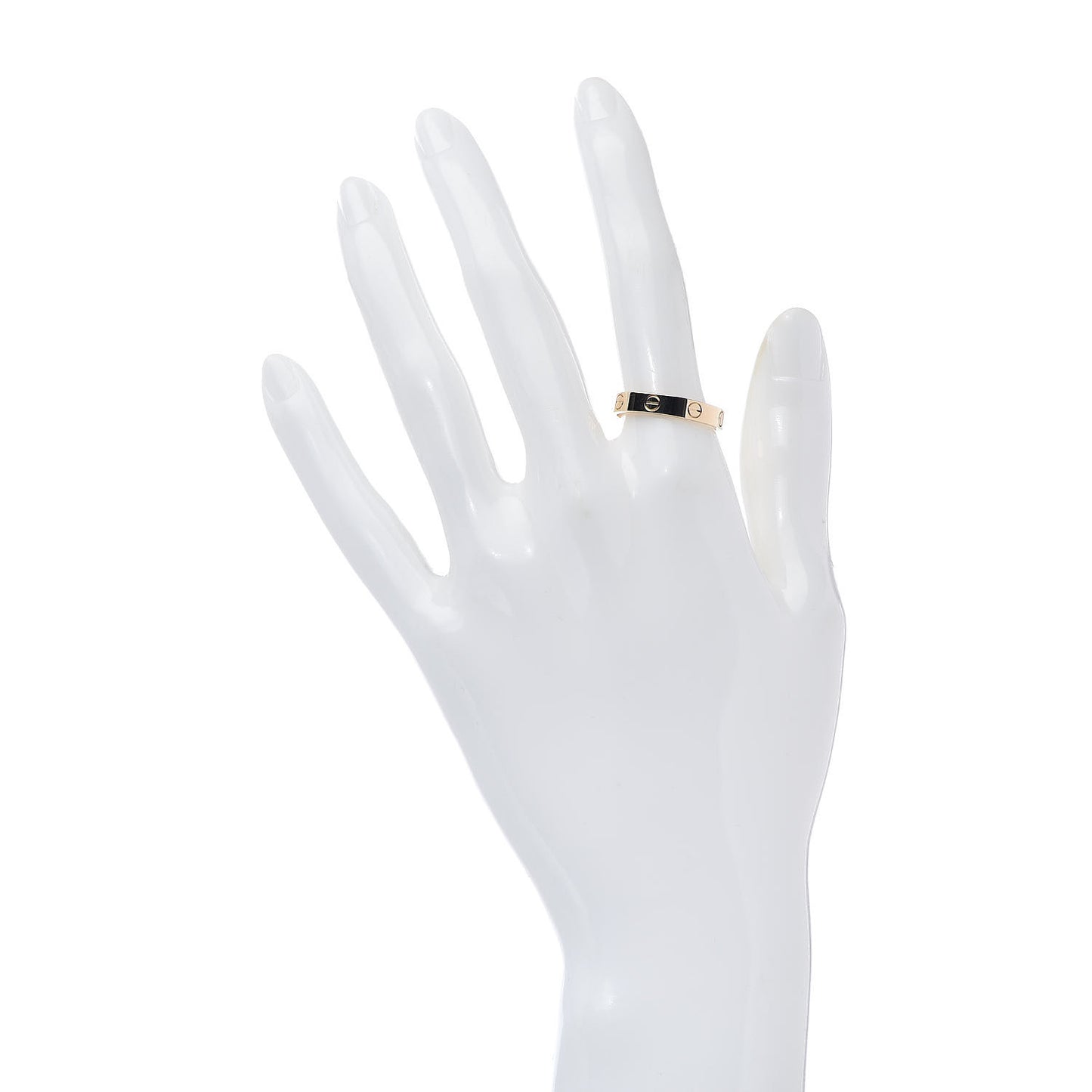 18K Yellow Gold 3.5mm LOVE Wedding Band Ring 56 7.5