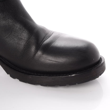 Valentino Garavani Calfskin Rockstud 30mm Biker Boots 38 Black 14 of 22