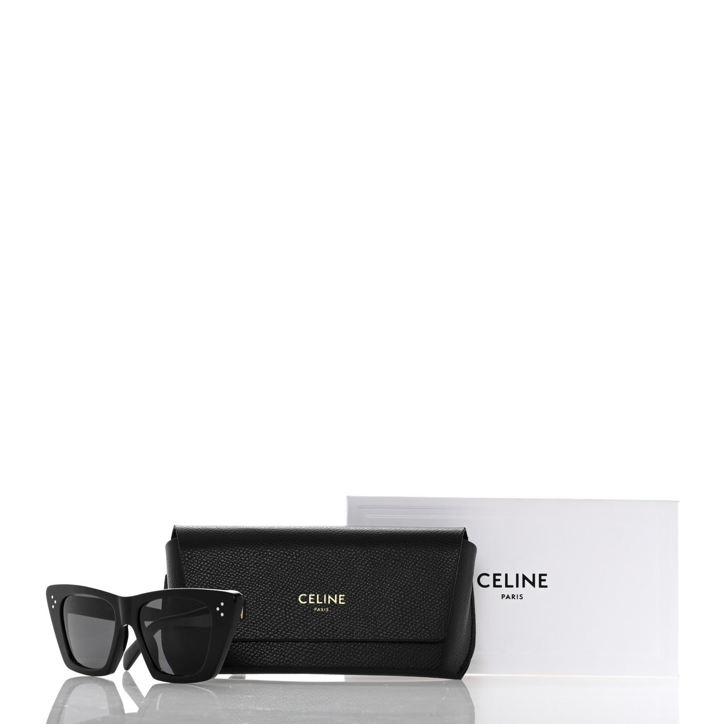 Acetate Cat Eye Sunglasses CL40187I Black
