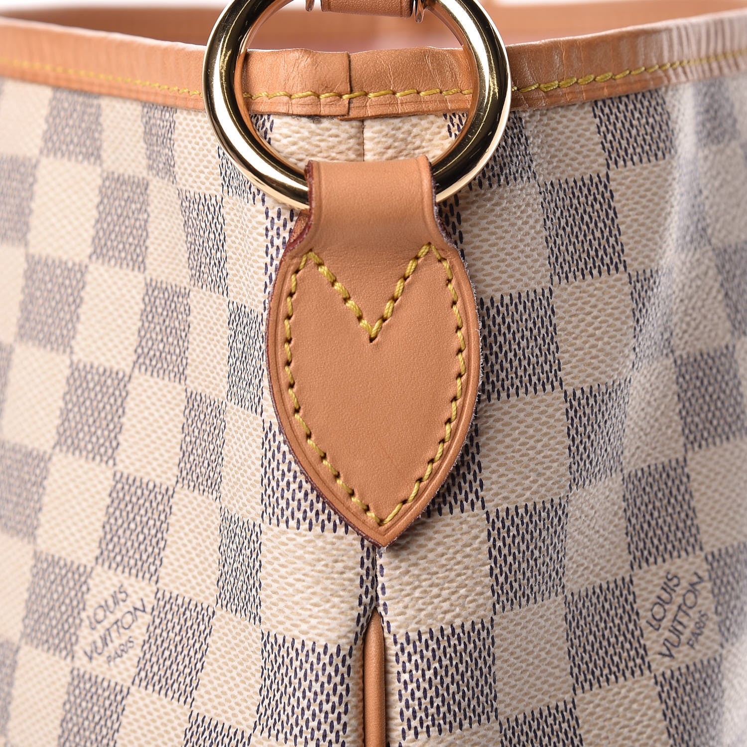 Louis Vuitton Damier Azur Delightful MM Rose Ballerine 10 of 15