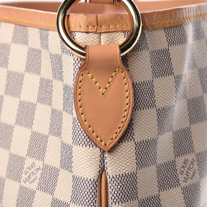 Louis Vuitton Damier Azur Delightful MM Rose Ballerine 10 of 15