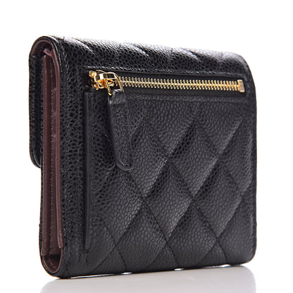 Chanel Caviar Quilted Compact Flap Wallet Black 3 of 10