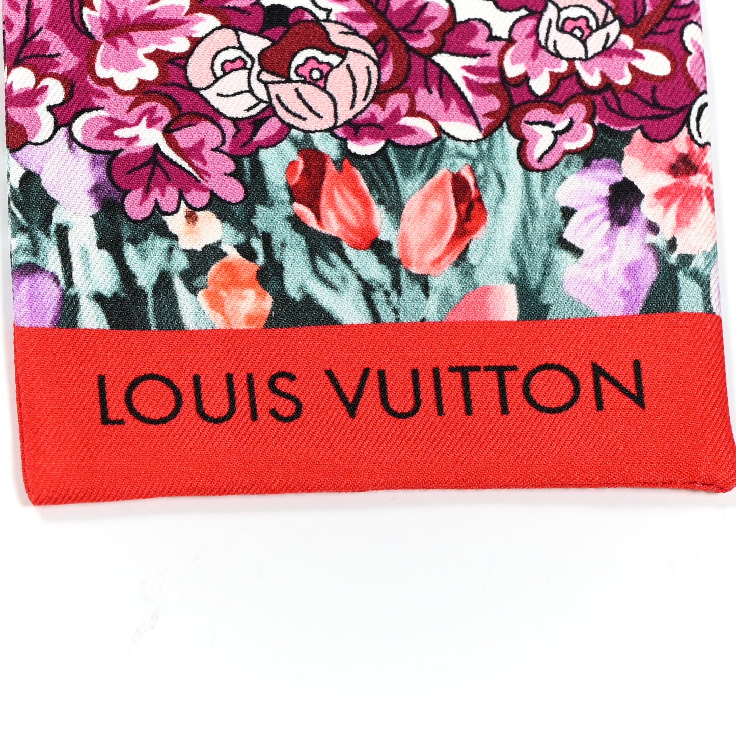 Silk Louis In The Garden Bandeau Fuchsia