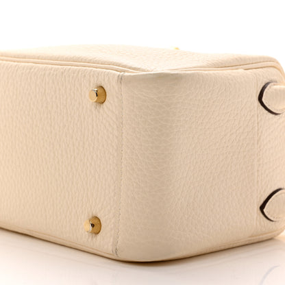 Hermes Taurillon Clemence Mini Lindy 20 Nata 9 of 12