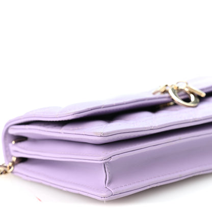 Christian Dior Lambskin Cannage Mini My Dior Bag Lilac 9 of 10
