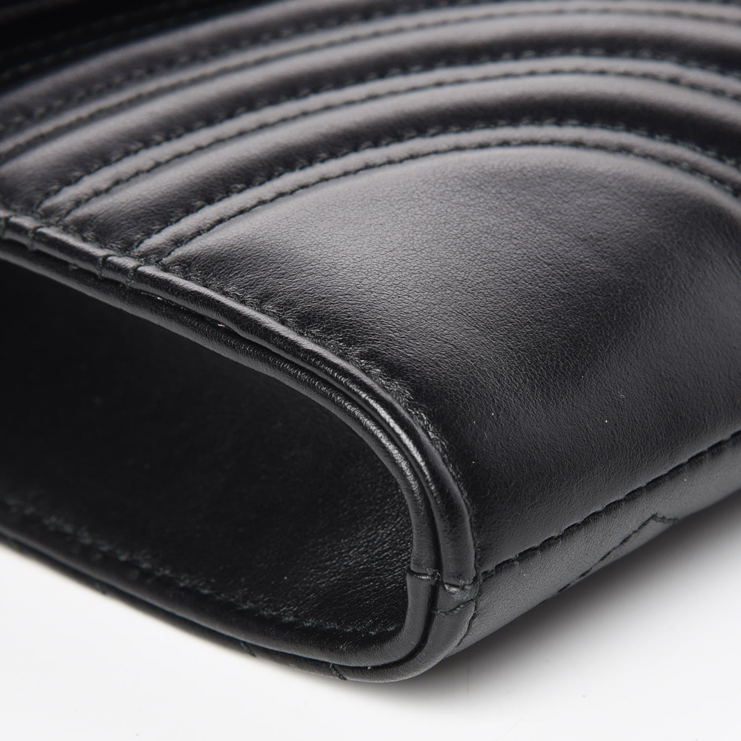 Gucci Calfskin Matelasse GG Marmont Clutch Black 6 of 9