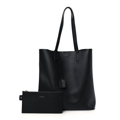 Saint Laurent Calfskin North-South Shopping Tote Black 1 of 10