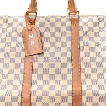 Louis Vuitton Damier Azur Keepall Bandouliere 55 9 of 11
