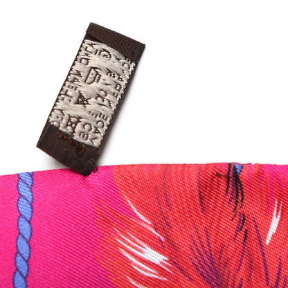 Hermes Silk Brazil Maxi Twilly Fuchsia Turquoise Vert 6 of 7