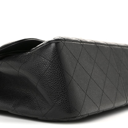 Chanel Caviar Quilted Jumbo Double Flap Black 9 of 14
