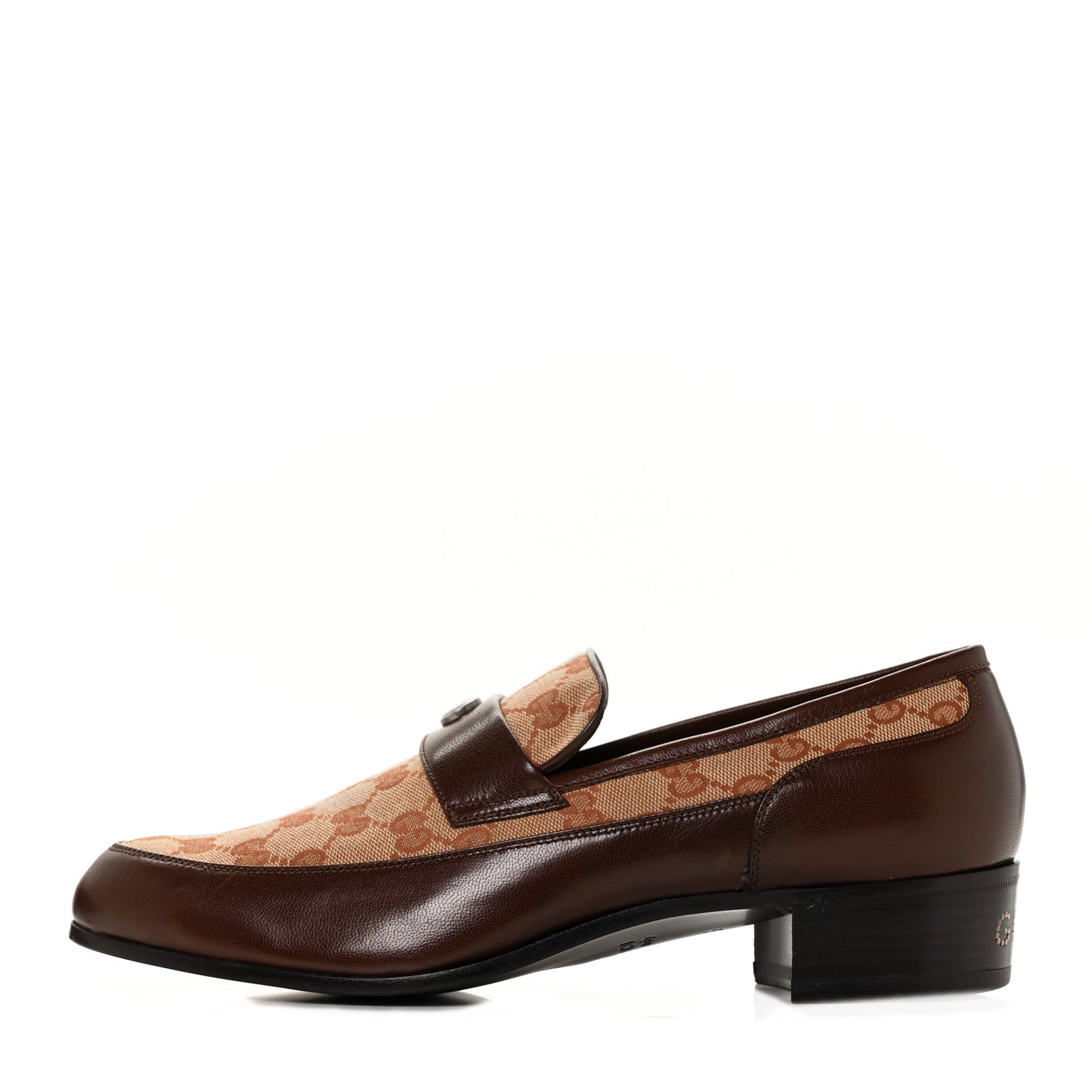 GG Monogram Goatskin Mens GG Loafers 10.5 Brown