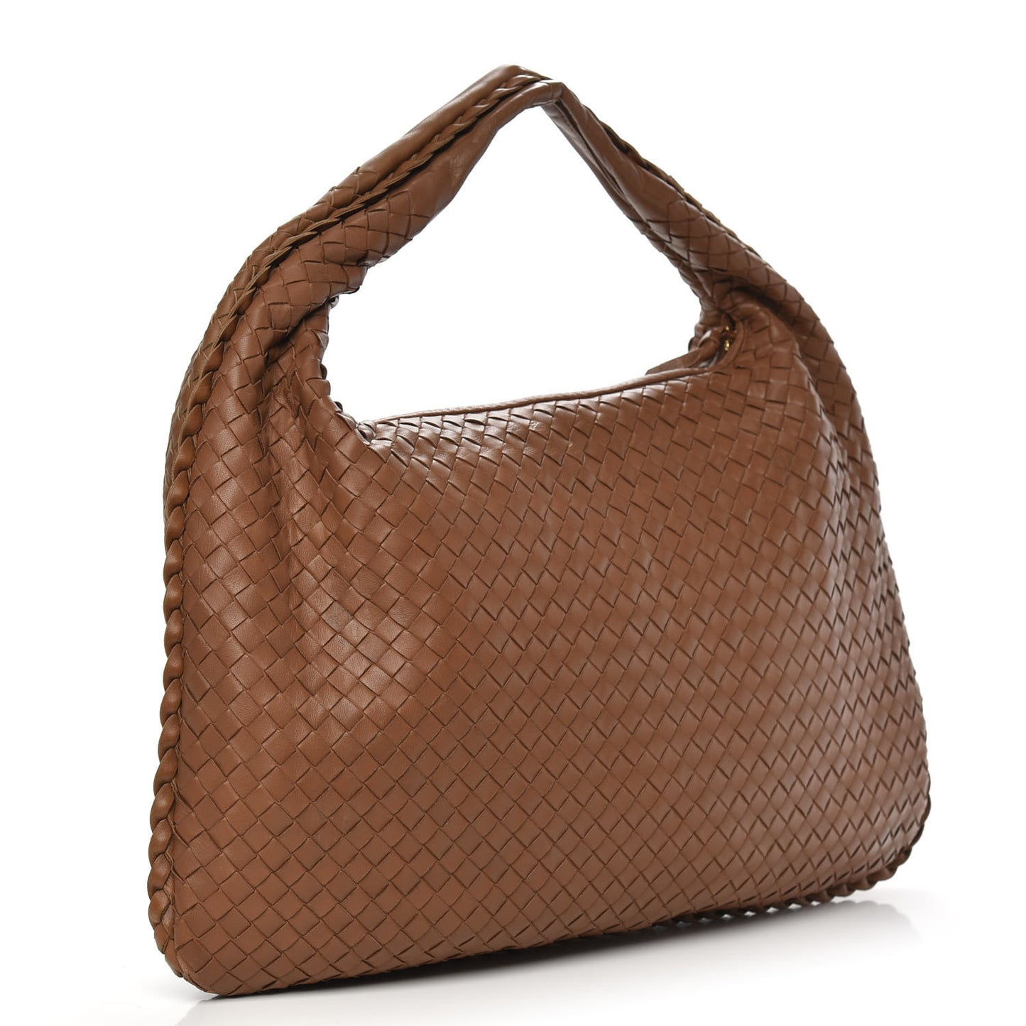 Nappa Intrecciato Large Veneta Hobo Noce