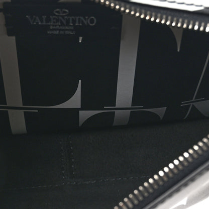 Valentino Garavani Calfskin Mens VLTN Belt Bag Black White 5 of 9