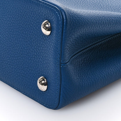 Louis Vuitton Taurillon Capucines PM Petrole Blue 9 of 10