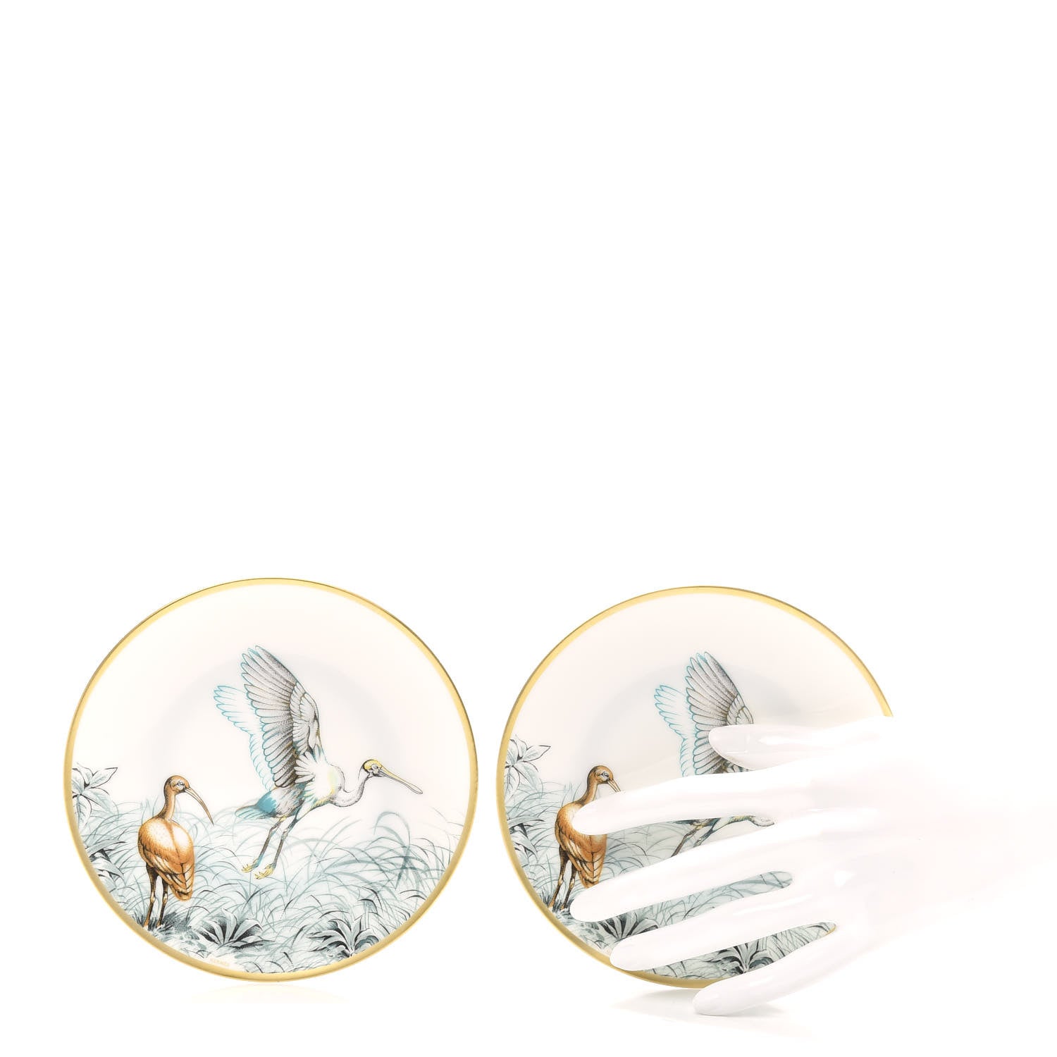 Hermes Porcelain Carnets d'Equateur Bread And Butter Plate Set of 2 2 of 5