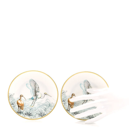 Hermes Porcelain Carnets d'Equateur Bread And Butter Plate Set of 2 2 of 5
