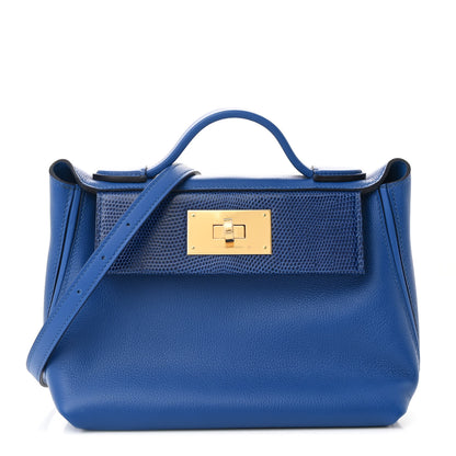 Hermes Evercolor Swift Lizard Touch 24/24 21 Bleu France Bleu Saphir 1 of 11
