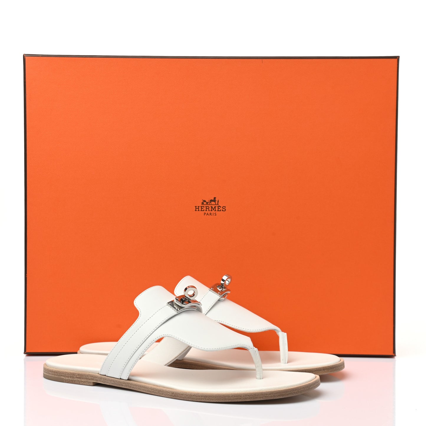 Calfskin Womens Elixir Sandals 37.5 White