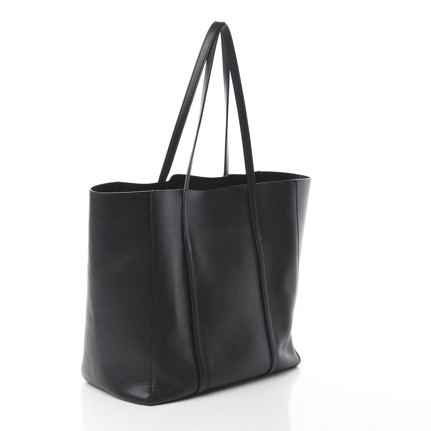 Pebbled Calfskin Small Everyday Tote Black